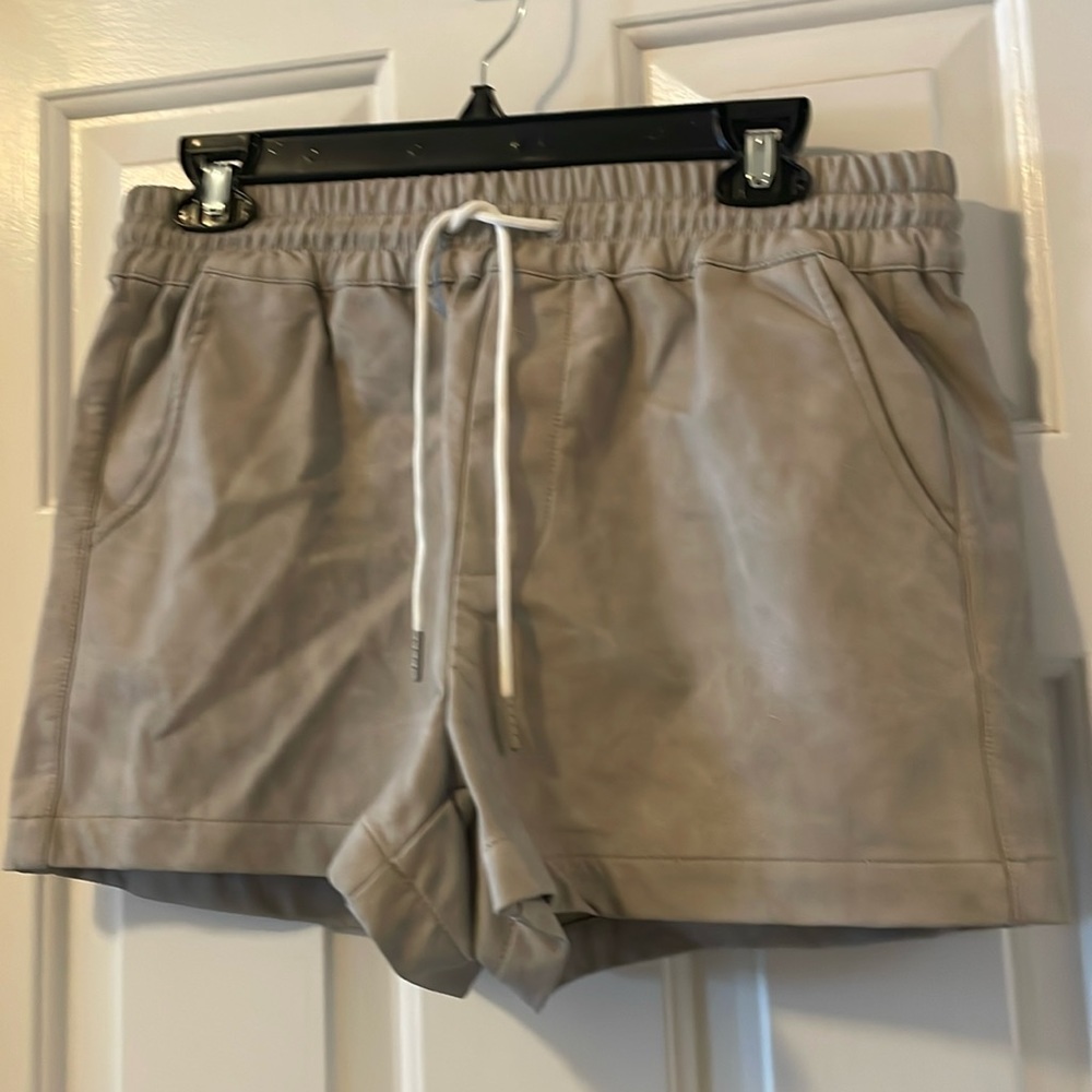 Faux Leather Shorts